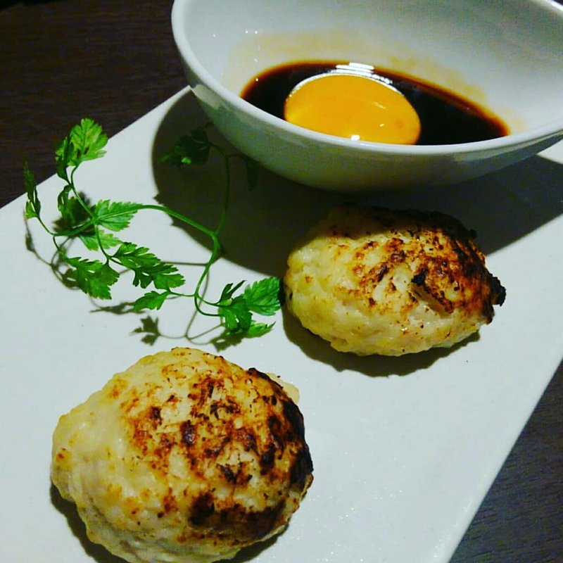 月見つくね(さつま極鶏専門店 だいまおう)