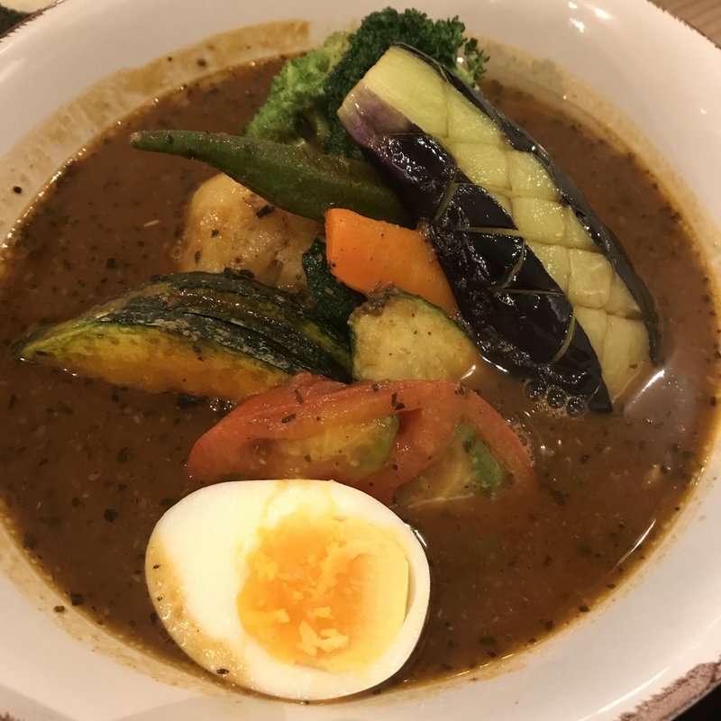 野菜チキンスープカリー(ラッキョ 札幌エスタ店)