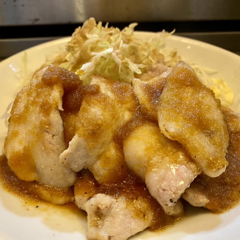 しょうが焼き定食(肉蔵でーぶ)