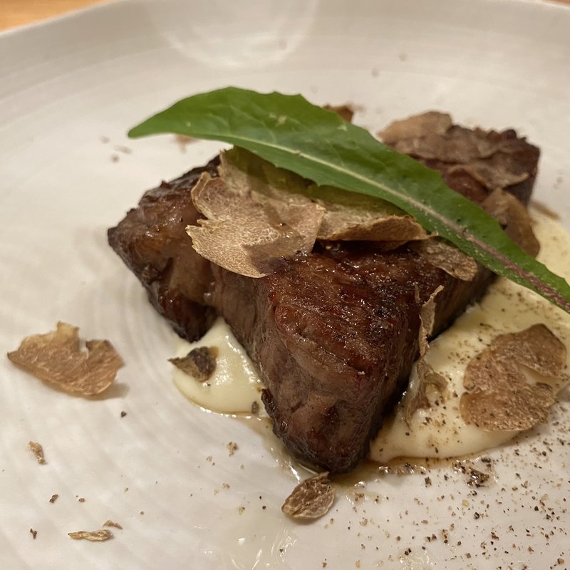 炭火で焼いたビステッカ(ル･マロニエ)