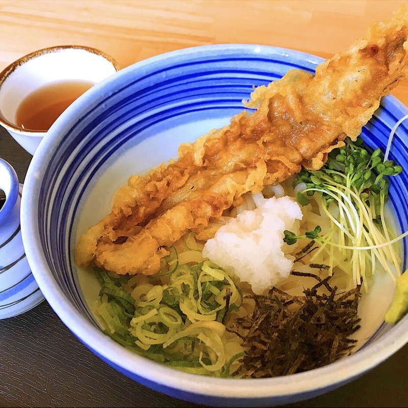 穴子天ぶっかけうどん(生そば あずま 佐倉店)