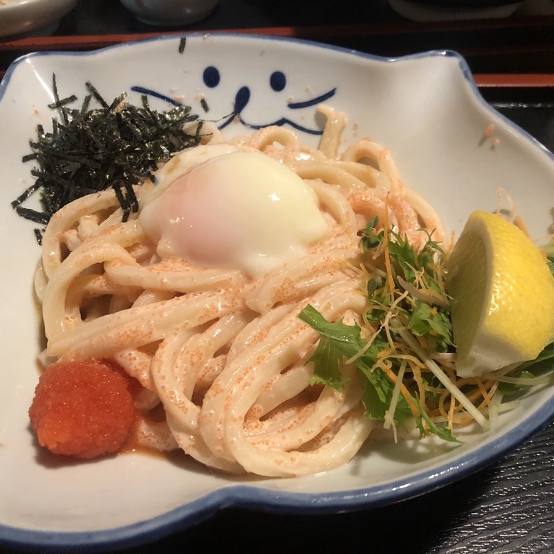 クリーミー明太子うどん(のらや 石切店)