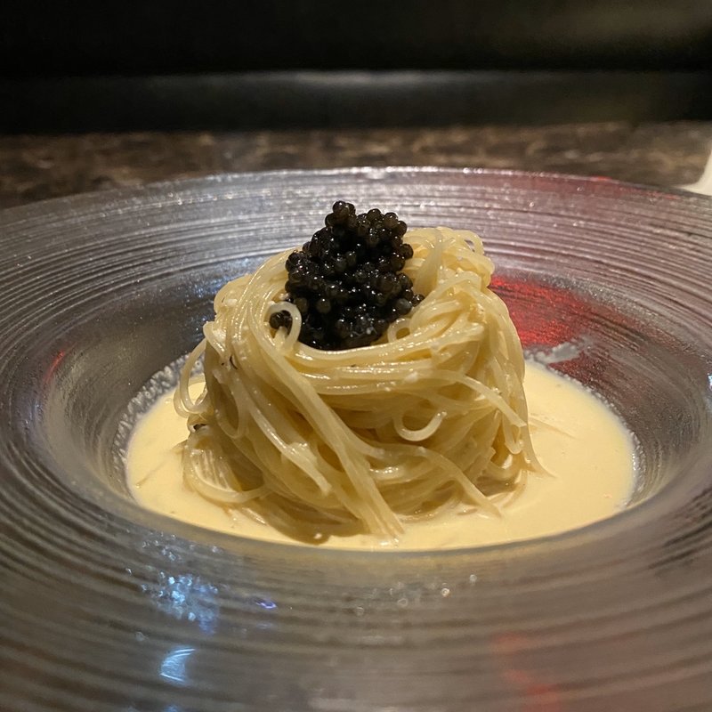 冷製カルボナーラ〜キャビア添え〜(ダイニングバー エスポワール)