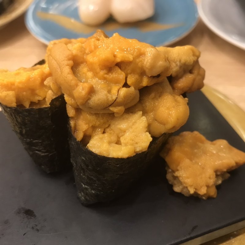 こぼれうに(回転寿司沼津すし之助 横浜店)