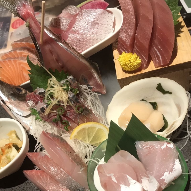 刺身盛り合わせ(魚屋の居酒屋　魚錠　赤坂見附店)