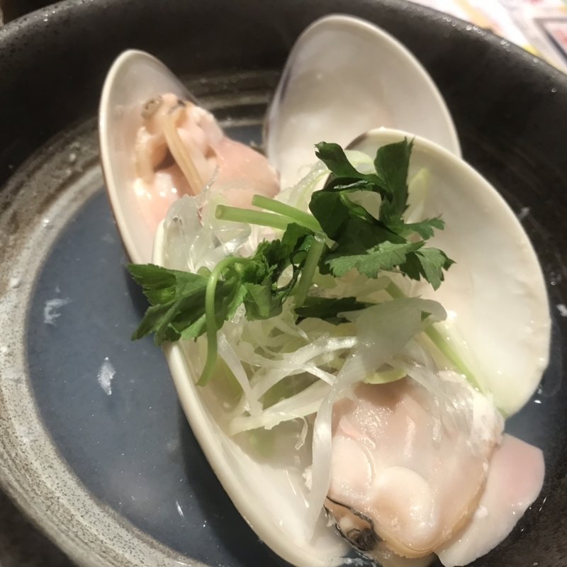 蛤酒蒸し(魚屋の居酒屋　魚錠　赤坂見附店)