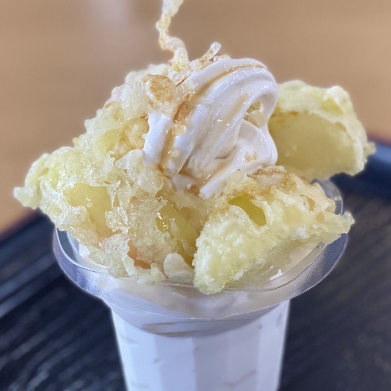 りんごの天ぷらソフト(道の駅　ふるさと豊田 )