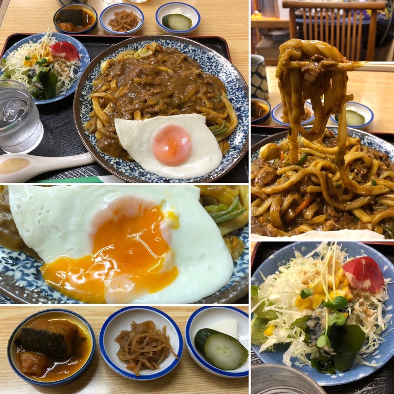 カレー焼うどん(お食事の店 さつき)