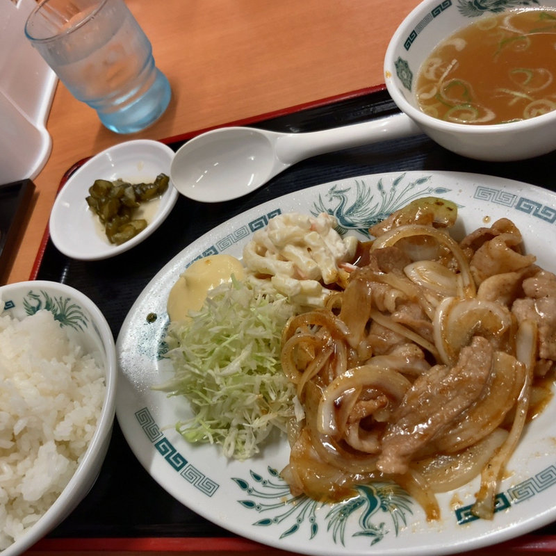 しょうが焼き定食(日高屋 小田急マルシェ永山店 )