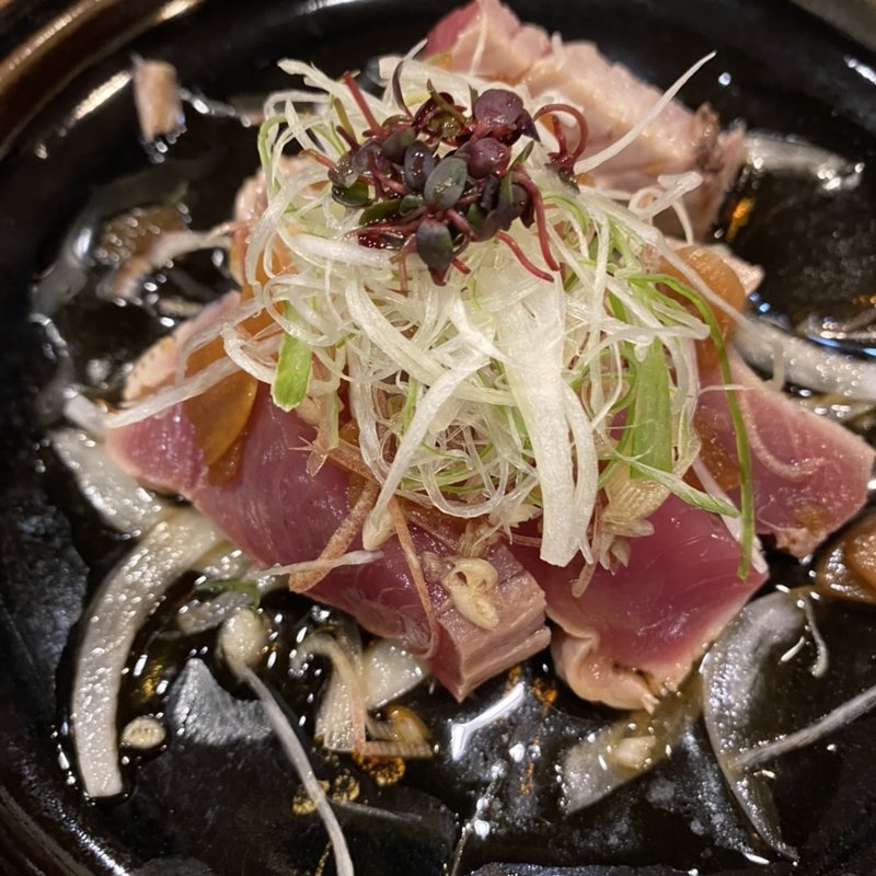 カツオの土佐造り(すし処清司(すしどころせいじ))