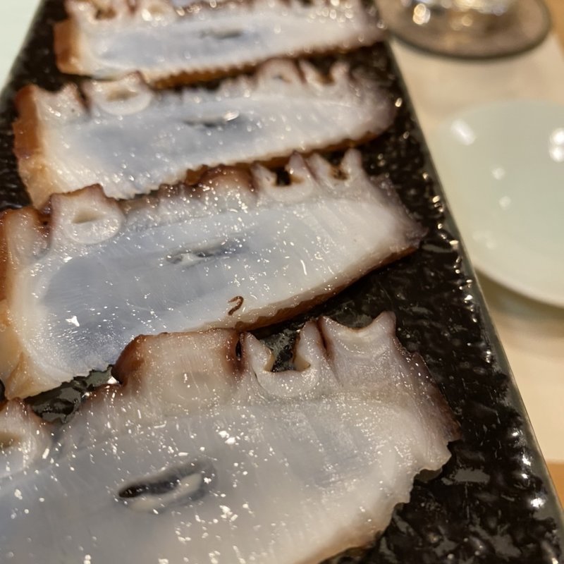 タコの薄造り(すし処清司(すしどころせいじ))