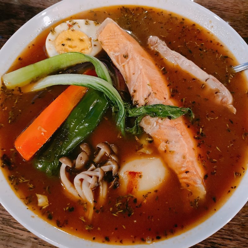 道産銀シャケと白子マサラカリー(アートマン)