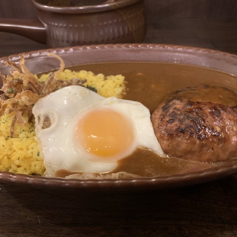 ハンバーグカレー(ビストロ喜楽亭)