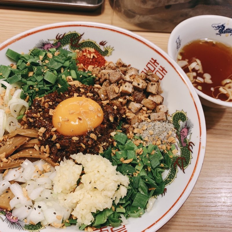 油そばスタミナ(追いめし・スープ付) 限定(流。 （ル）)