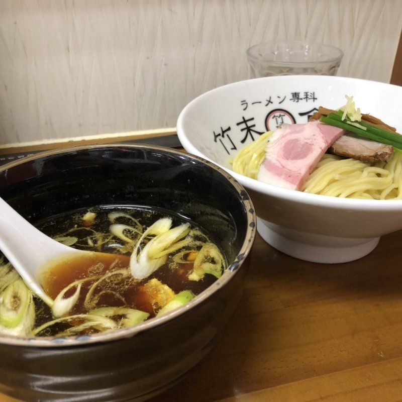 会津地鶏のあっさりつけ麺(ラーメン専科 竹末食堂)