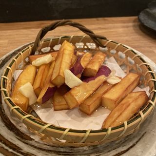 さつま芋のフライドポテト　ハニーバター(87食堂)