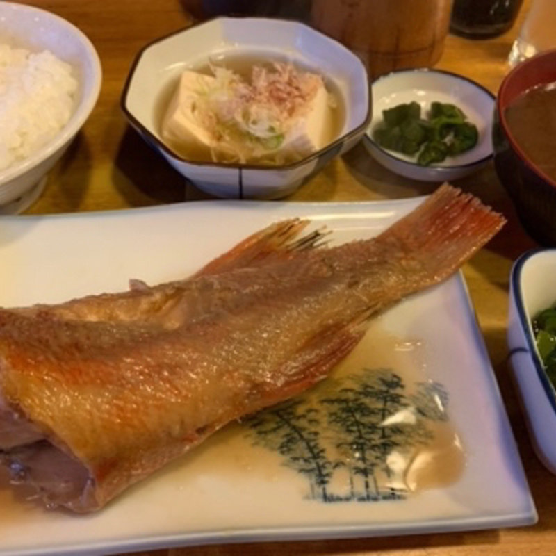 キンキ煮定食(瀧元)