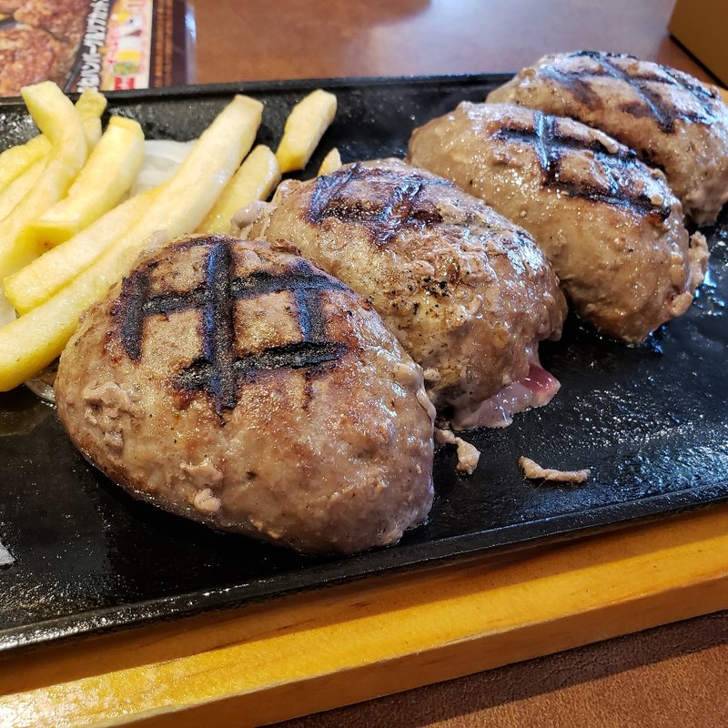 ダブル大俵ハンバーグ(ビッグボーイ 多摩堀之内店)