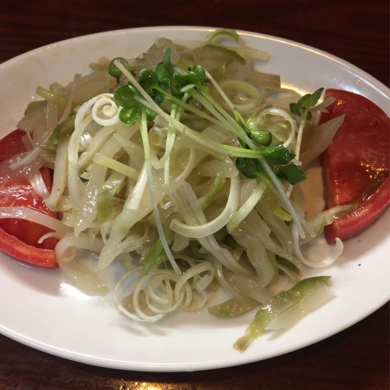 生ザーサイとネギの塩ダレあえ(上海 （シャンハイ）)