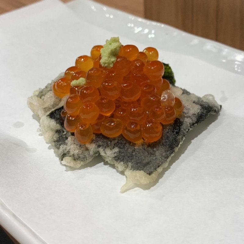 いくらカナッペ(天ぷらとワイン大塩 天五横丁店)