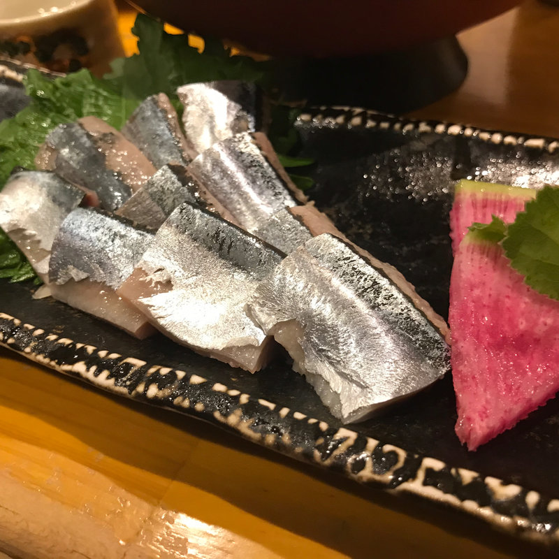 新サンマ造り(酒菜や いしもん)