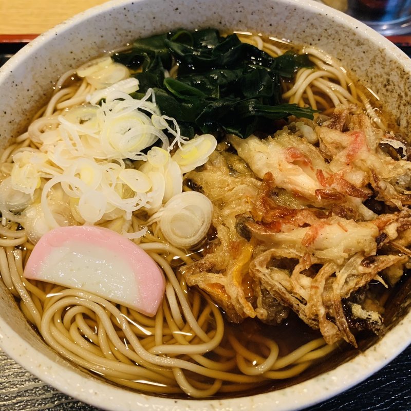 天ぷらそば(めん処おばた)