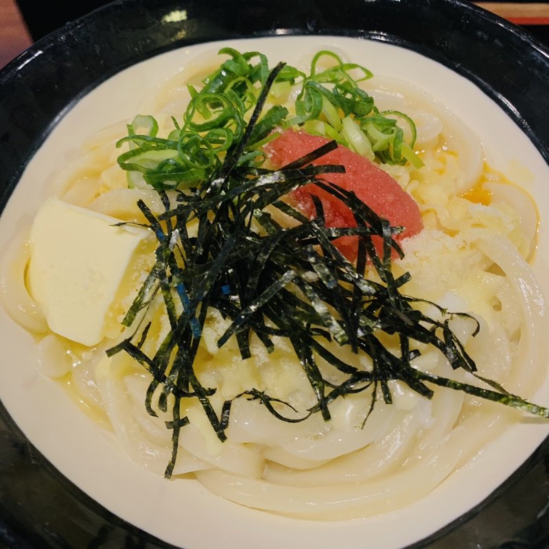 明太チーズうどん(伊吹や製麺 秋葉原UDX店)