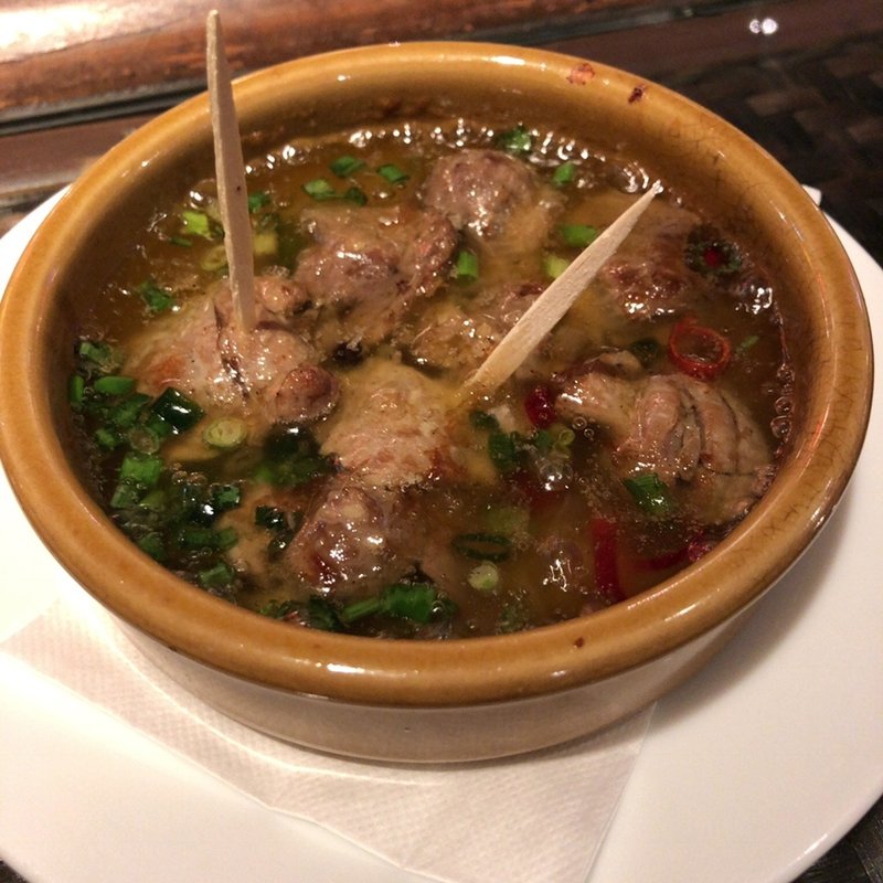 砂肝のアヒージョ(オリーブ+オリーブ 新宿西口ハルク店 )