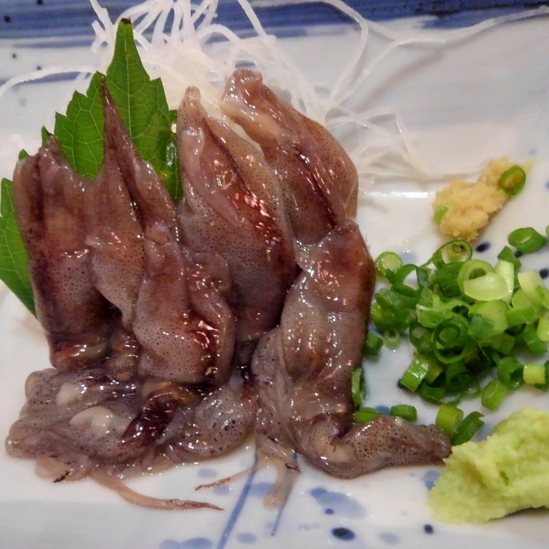 ホタルイカの刺身(磯丸水産 亀有北口中通り店)