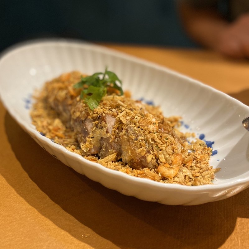 豚バラのカリカリ揚げ(蕃椒屋鉄三郎)