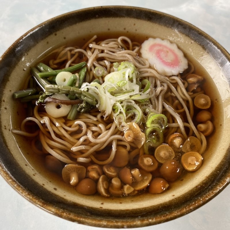 山菜なめこそば(青木旅館別館 )