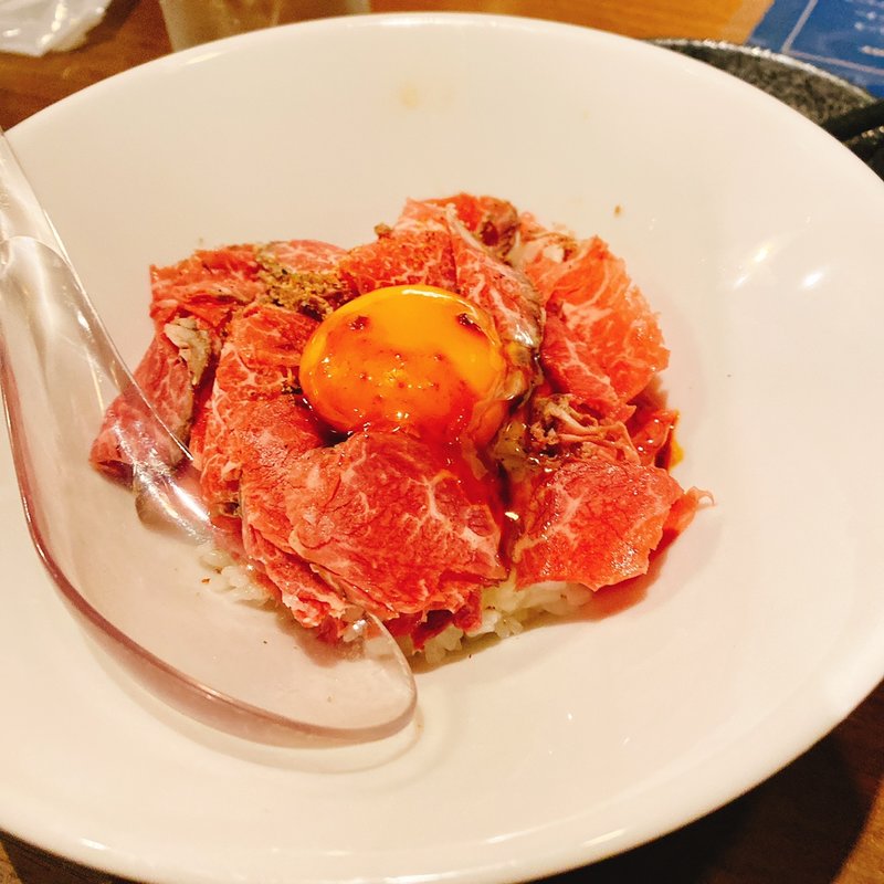 削りハラミのTKG(難波千日前 ハラミノカミサマ)