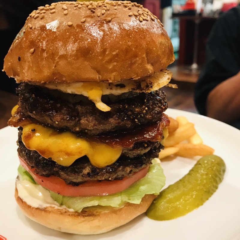 クラシックバーベキュートリプルロットバーガー(ブラザーズ 人形町本店 （BROZERS'）)