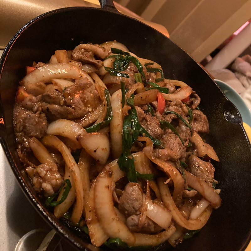 ラムの火鍋バラ焼き　一人前(ムード プラス 西荻窪)