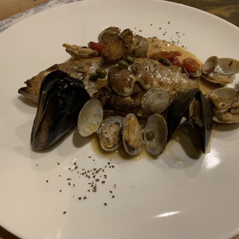 ノドグロのアクアパッツア(カタルキッチン)