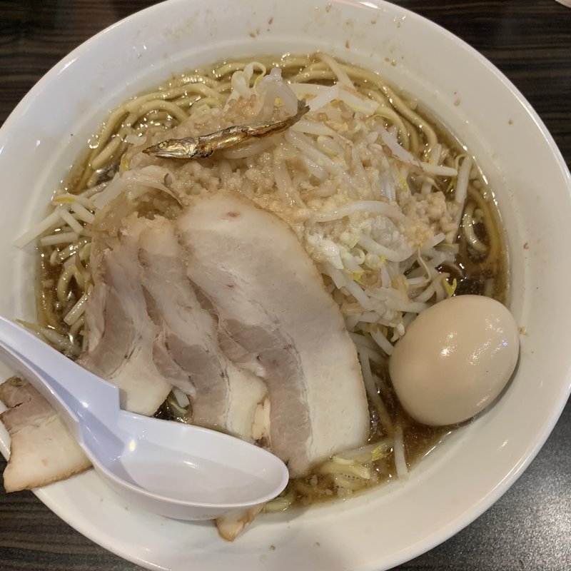 にぼ(大盛り100g＋煮卵)(にぼ次朗 新大阪店)