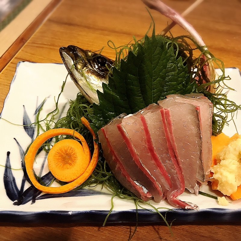 アジ刺し(たぬき東十条)