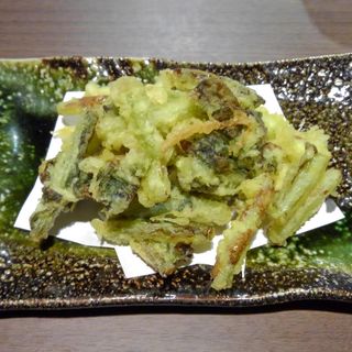 野沢菜の天婦羅(信州そばきり みよ田 虎ノ門ヒルズ店)