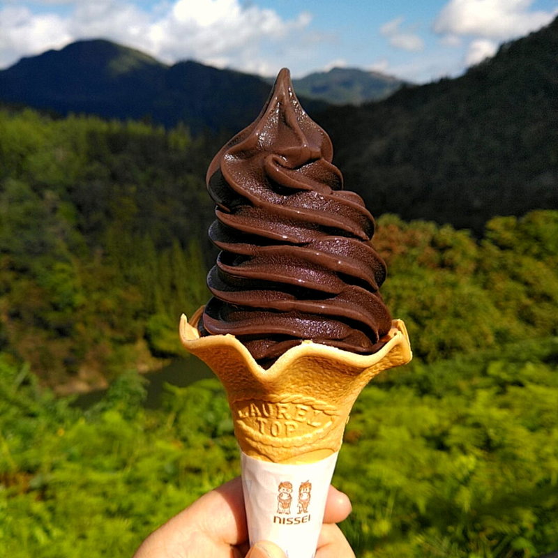 桐炭ソフトクリーム(道の駅尾瀬街道みしま宿 )