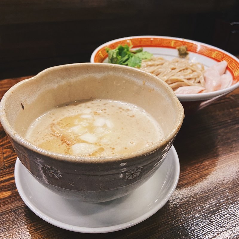 ゆずこしょうパイタンつけ麺(麺や一芯)