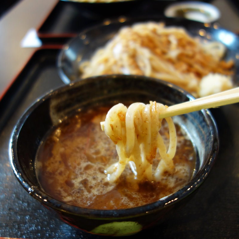 裏の黒つけ麺中盛300g(つけ麺専門 がんつけ 天神春吉店)