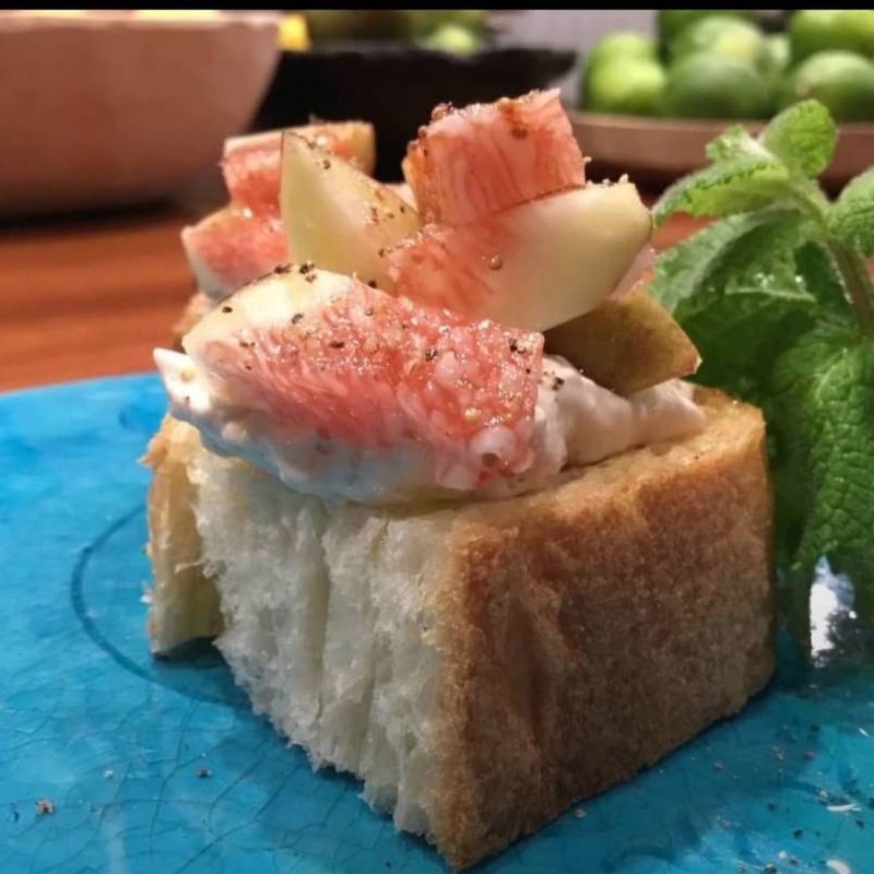 イチジクとクリームチーズ(野菜酒場あしおと)