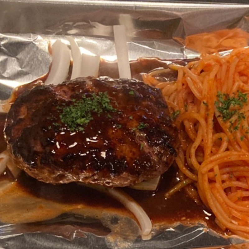 鉄板ハンバーグ定食(鉄板処 めぐろ)