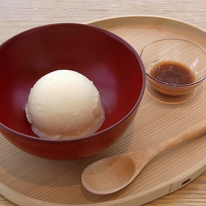 「くぼさんのとうふ」豆乳アイス(ディヨンナナショクドウ （d47食堂）)