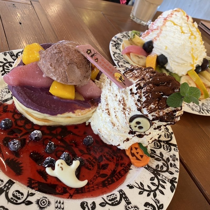 ハロウィンパンケーキ(カフェ アンジェ・フレーゼ )