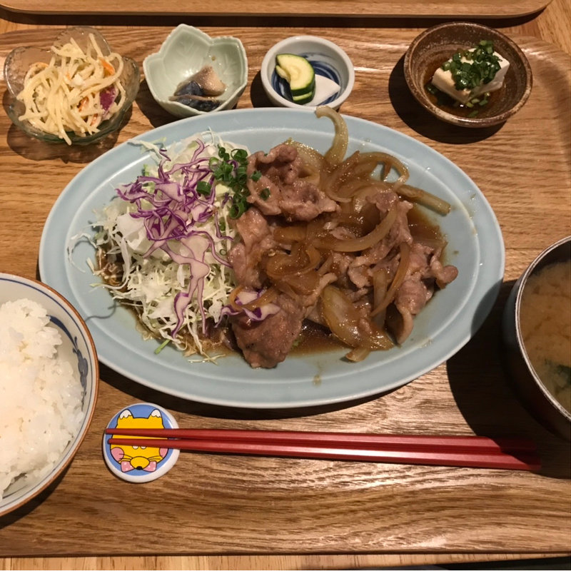 豚のしょうが焼定食(西荻もがめ食堂)