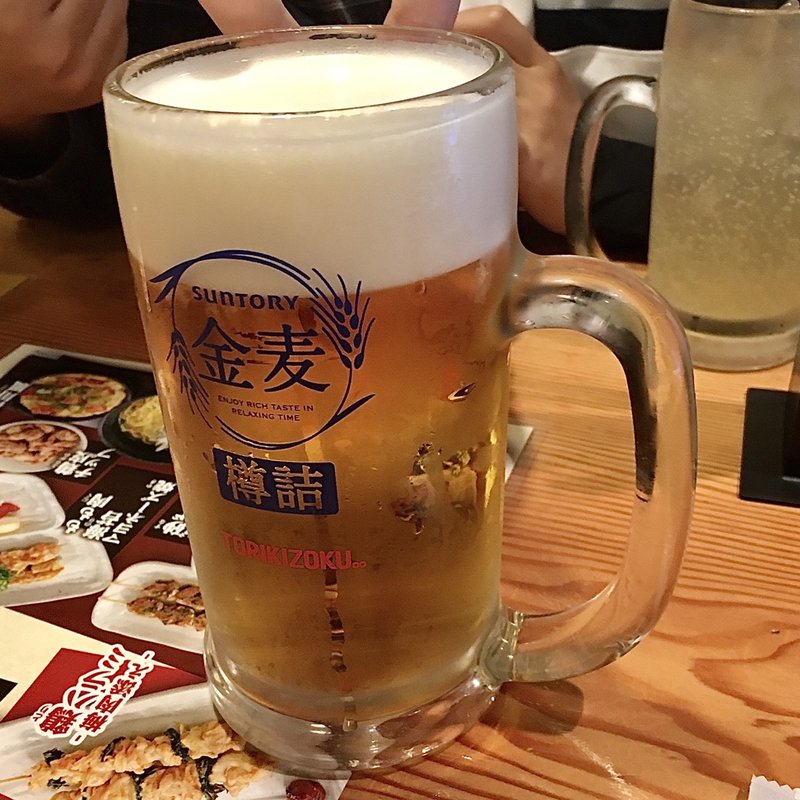 メガ金麦(鳥貴族 高蔵寺店)