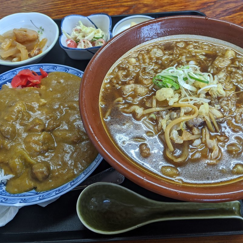 つゆ焼そば＋ミニカレーライス(妙光食堂 )