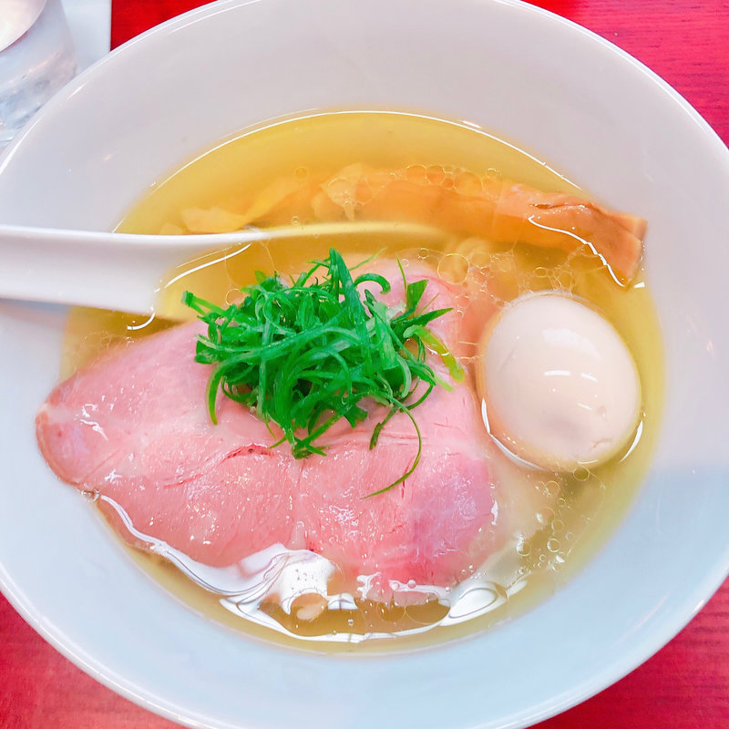 塩味玉蕎麦(神保町 黒須)