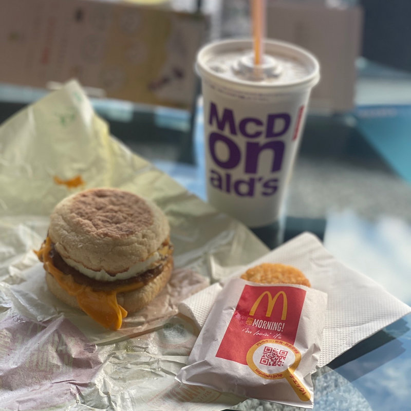 月見マフィンセット(マクドナルド 札幌すすきの店)